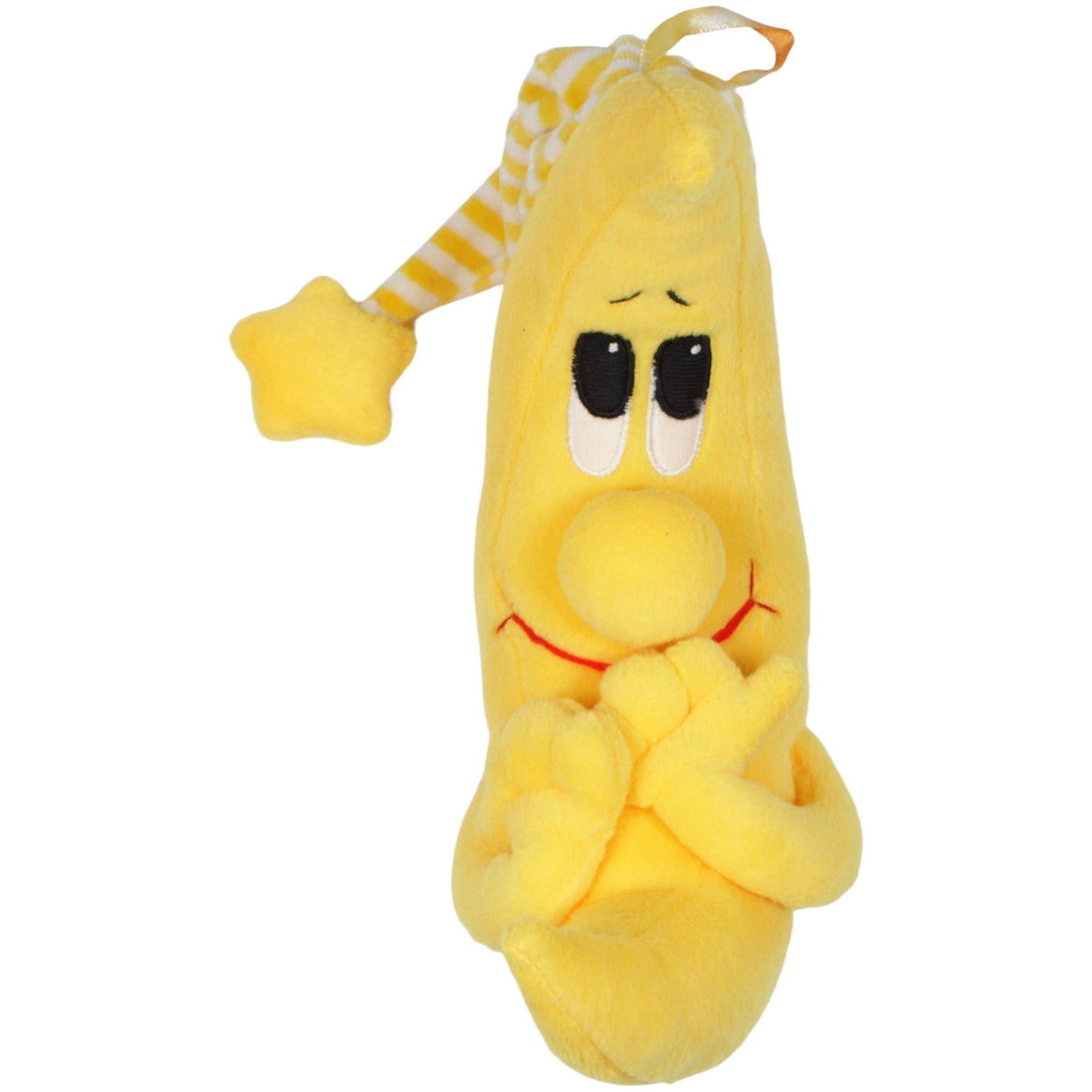 123000019901 Unbekannt Gelber Halbmond mit Gesicht, Armen & Zipfelmütze Kuscheltier Kumpel Leo 25cm ebay - stofftiere Gebraucht