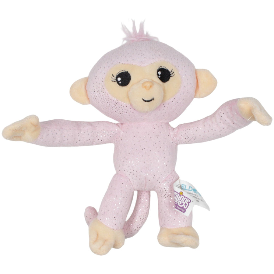 Fingerlings, rosa Glitzer Affe