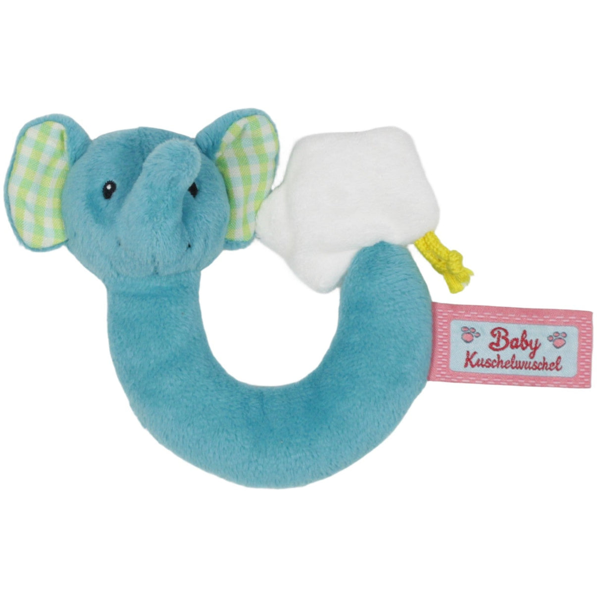 123000019932 NICI Karstadt Baby Kuschelwuschel, Elefant türkis Greifling Kumpel Leo 12cm 13cm Blau