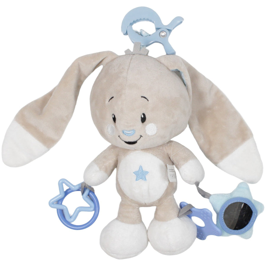 Hase langen Ohren mit Sternenmuster, blau