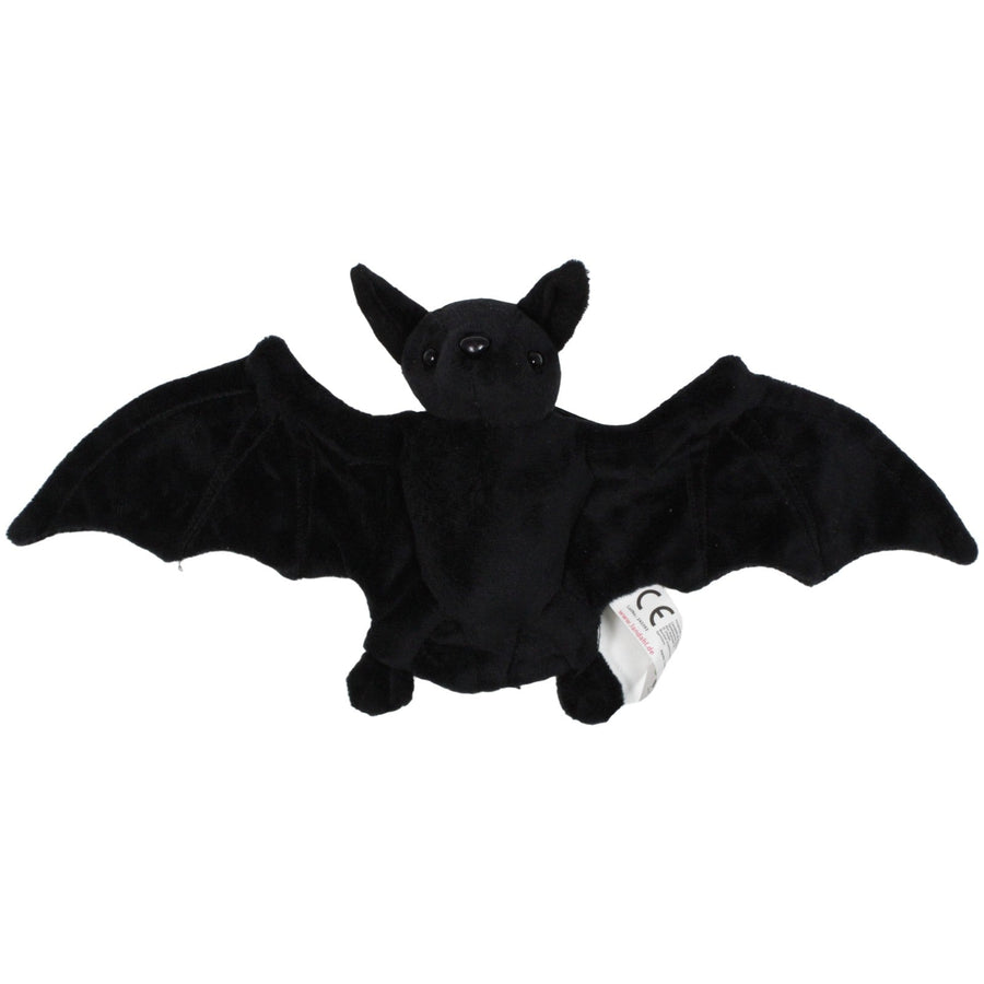 Schwarze Fledermaus mit Gummiband