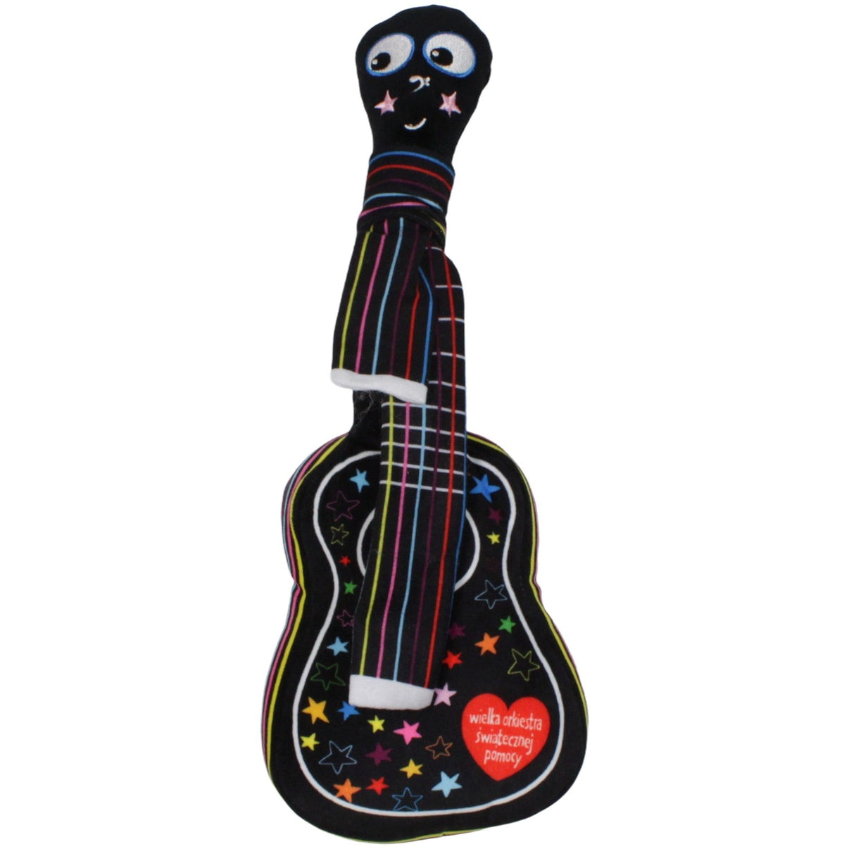 123000019981 Unbekannt Schwarze Gitarre "Wielka Orkiestra Świątecznej Pomocy" Plüschfigur Kumpel Leo 36cm ebay - stofftiere Gebraucht