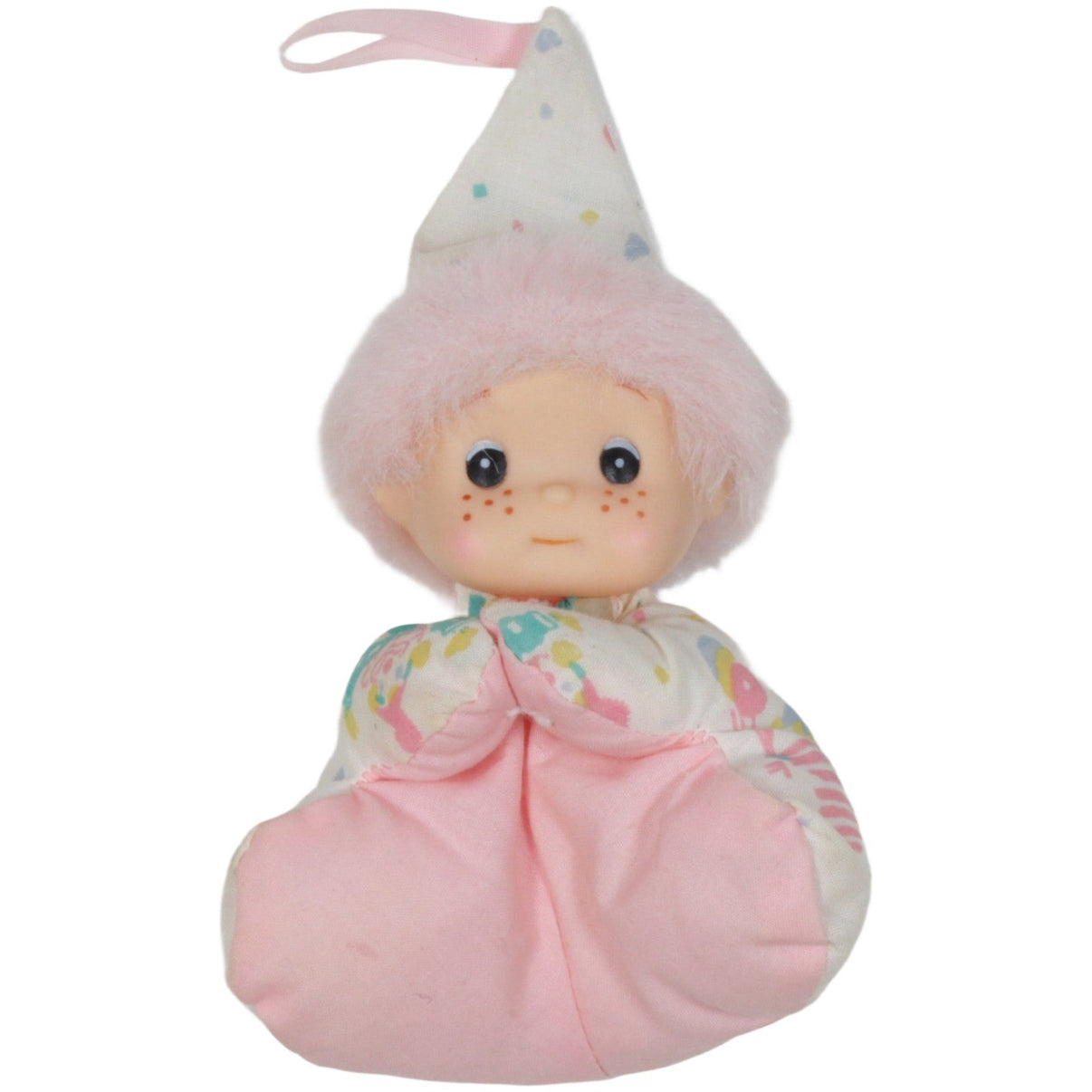 123000020006 Unbekannt Süßer Wichtel Plüschfigur Kumpel Leo 12cm _Vintage_ Beige