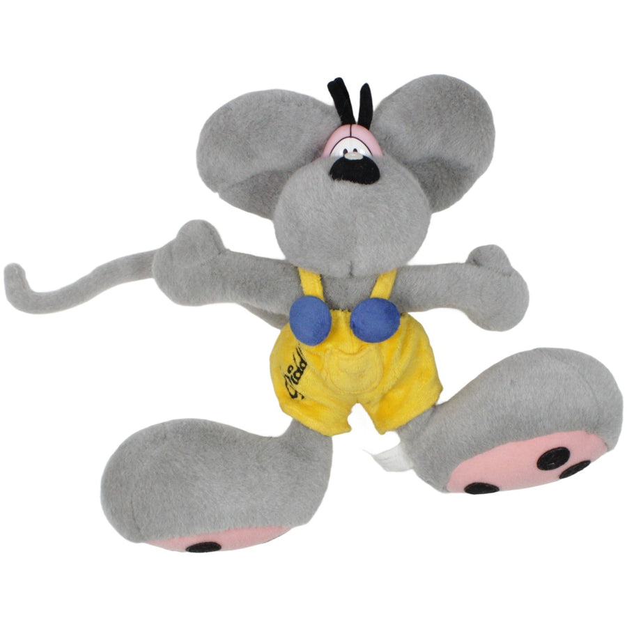 Graue Diddl-Maus mit gelber Latzhose
