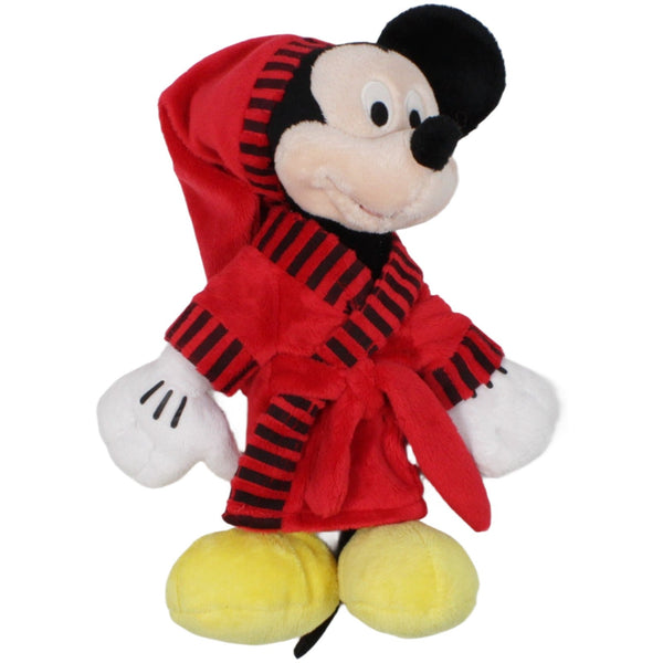 Micky Maus in rotem Bademantel & Zipfelmütze
