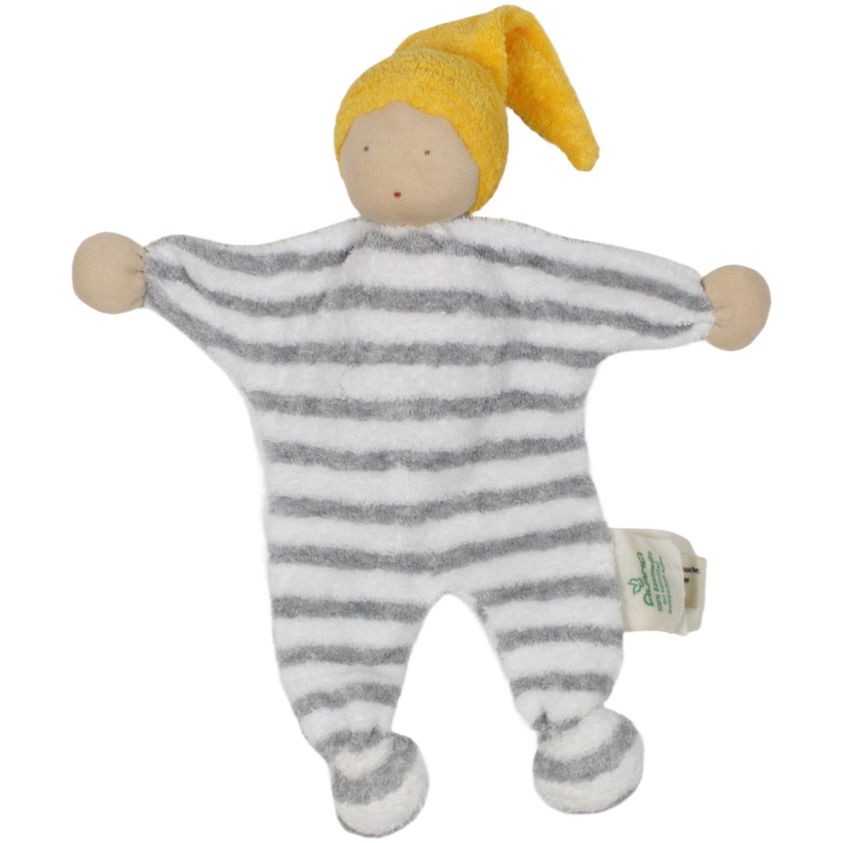 123000020070 ALANA Wichtel aus Bio - Baumwolle mit gelber Mütze Püppchen Kumpel Leo 22cm ALANA dm
