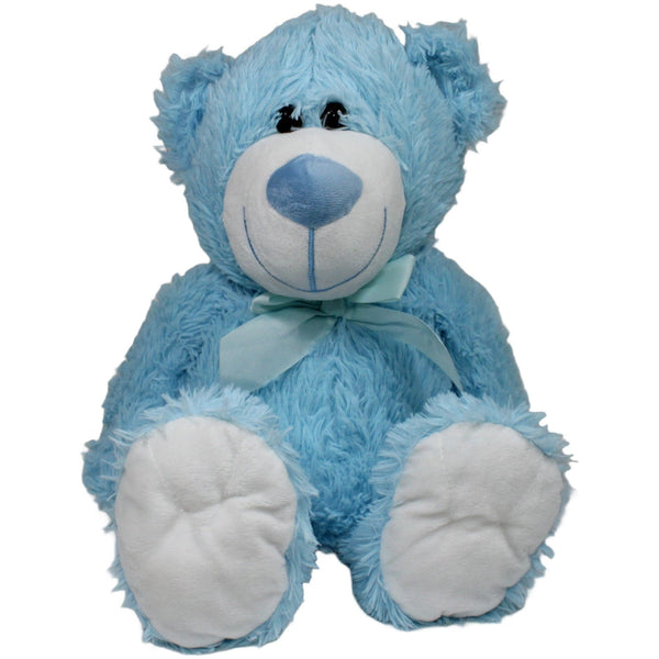 XL Teddybär mit Schleife, babyblau