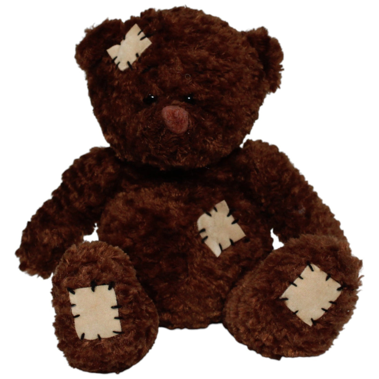 123000020143 Althans Club Kleiner Teddybär mit Flicken, dunkelbraun Kuscheltier Kumpel Leo 15cm Braun ebay - stofftiere