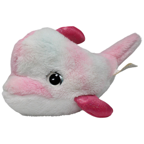 Kuschelfreund, rosa-weißer Delfin