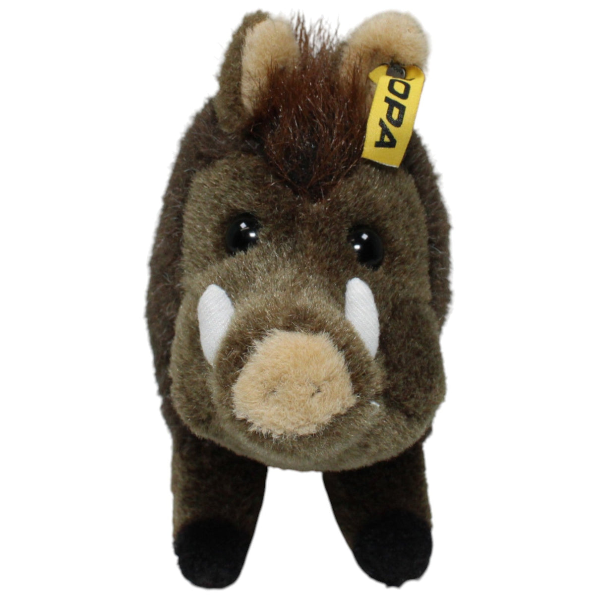 123000020170 Euro Souvenirs ROPA, sitzendes Wildschwein Kuscheltier Kumpel Leo 25cm _Vintage_ Braun