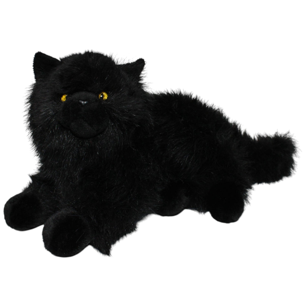 123000020178 Unbekannt Hübsche schwarze Katze mit gelben Augen, liegend Kuscheltier Kumpel Leo 35cm ebay - 20 - stofftiere Gebraucht