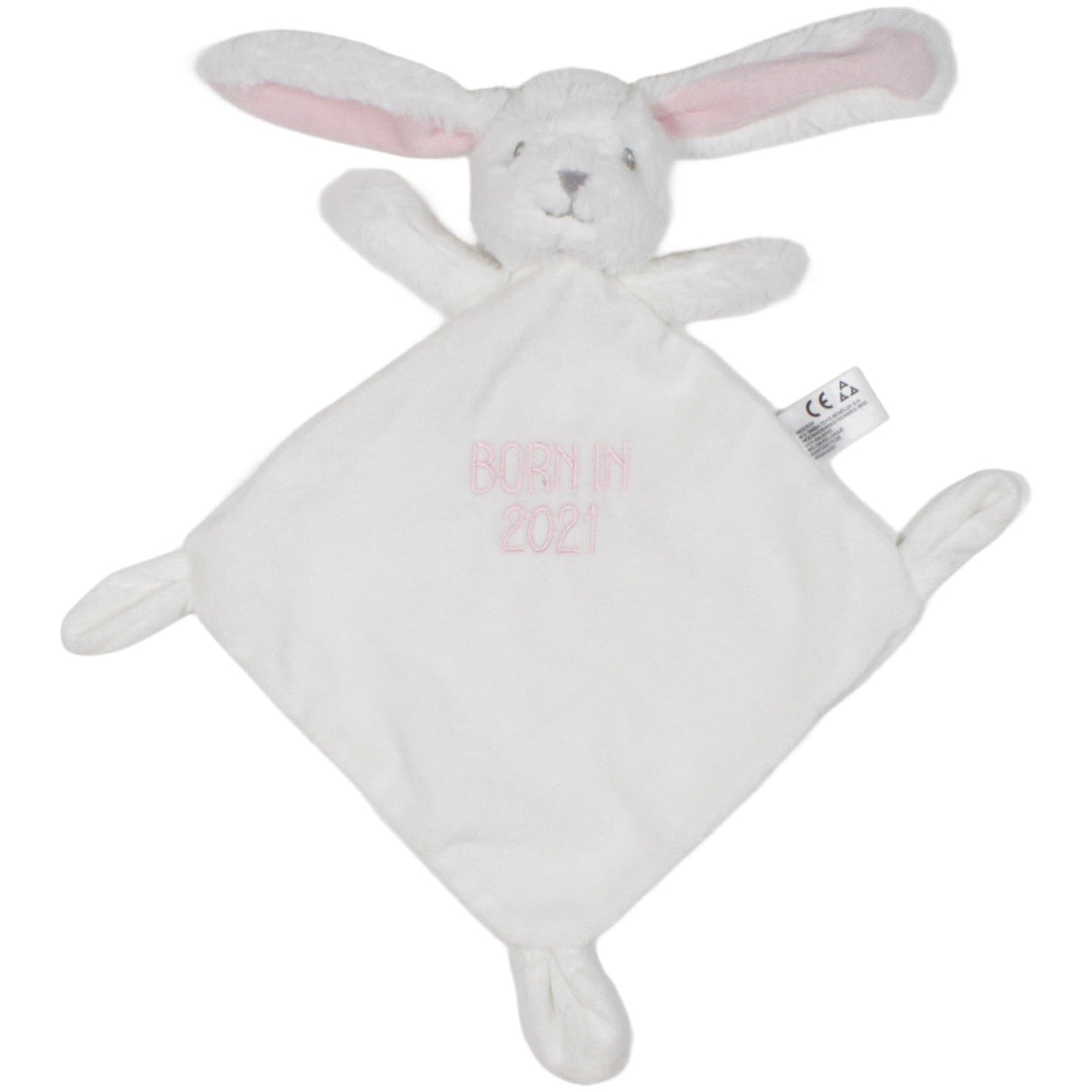 123000020180 Nicotoy Süßer weißer Hase "BORN IN 2021" Schmusetuch Kumpel Leo 25cm ebay - 20 - schmusetuecher Gebraucht