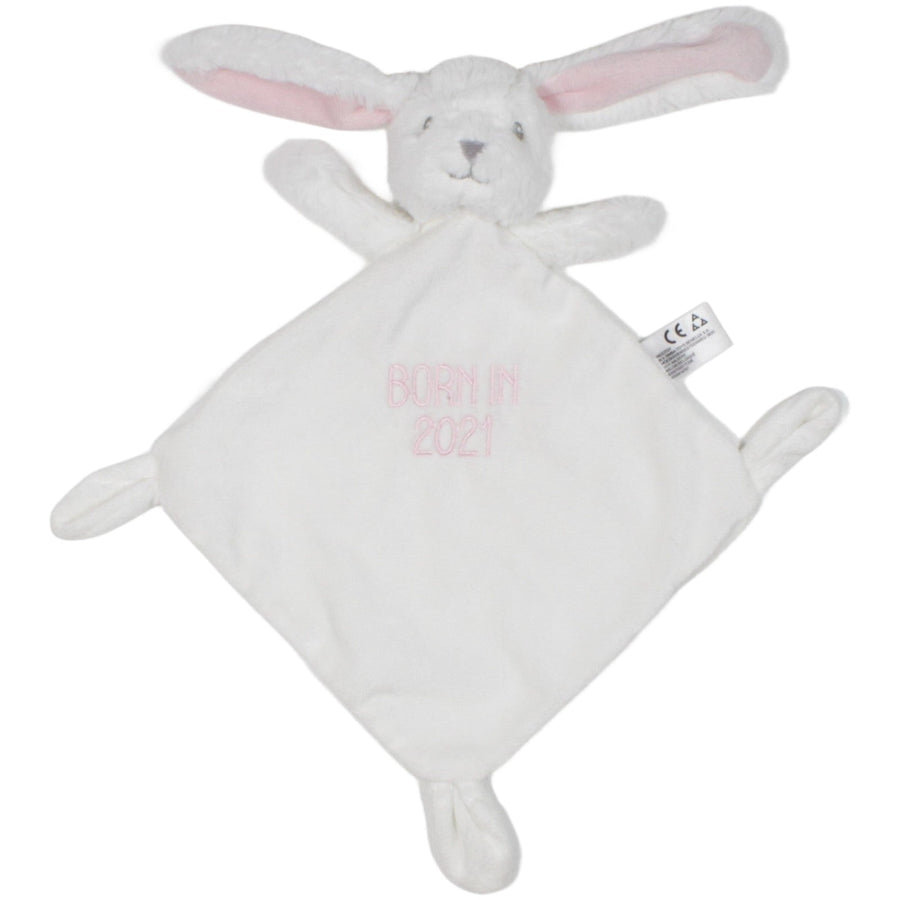Süßer weißer Hase "BORN IN 2021"