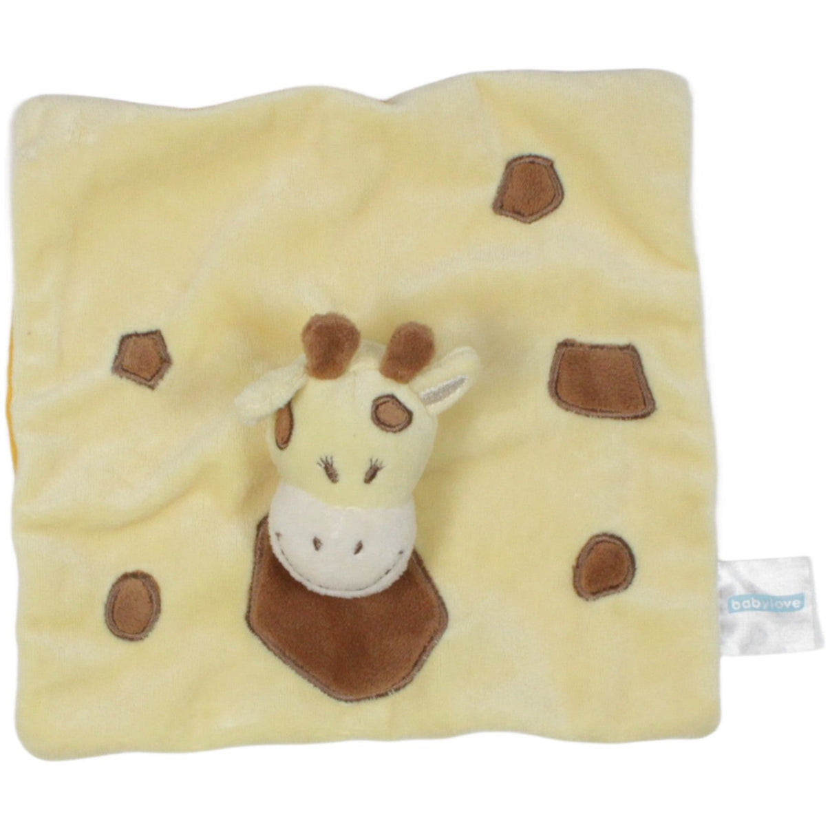 123000020186 Babylove Giraffe Schmusetuch mit Fingerpuppe Kumpel Leo 21cm Babylove Beige