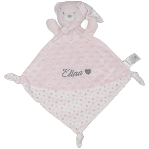 Süßer Bär mit Schlafmütze "Elina", rosa