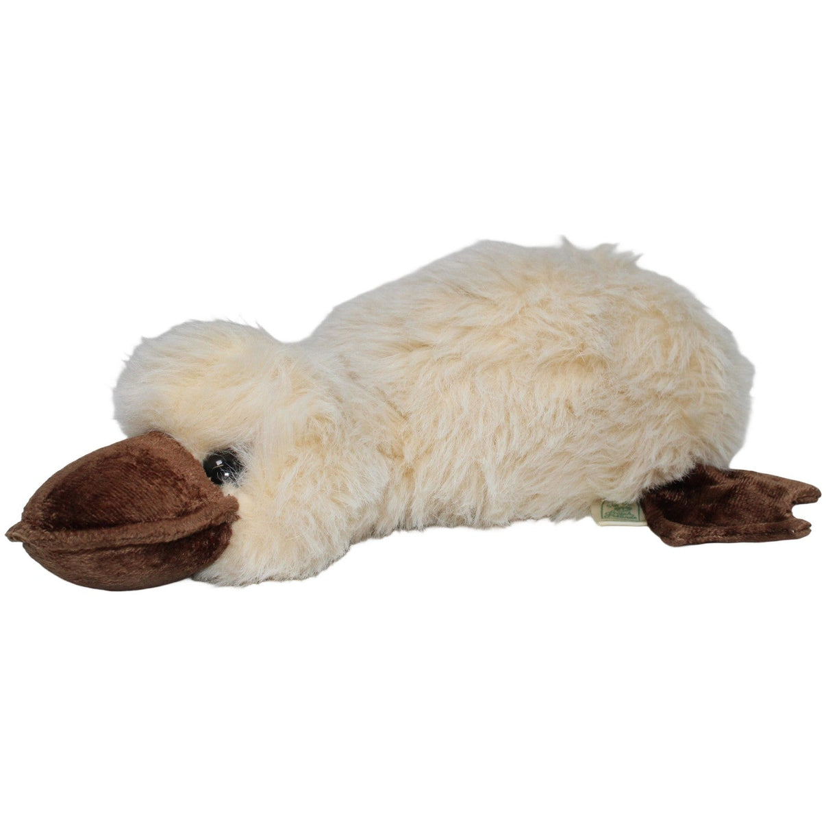 123000020236 Förster & Vachenauer Frosch und Freunde, weiße Ente Kuscheltier Kumpel Leo 30cm _Vintage_ Braun
