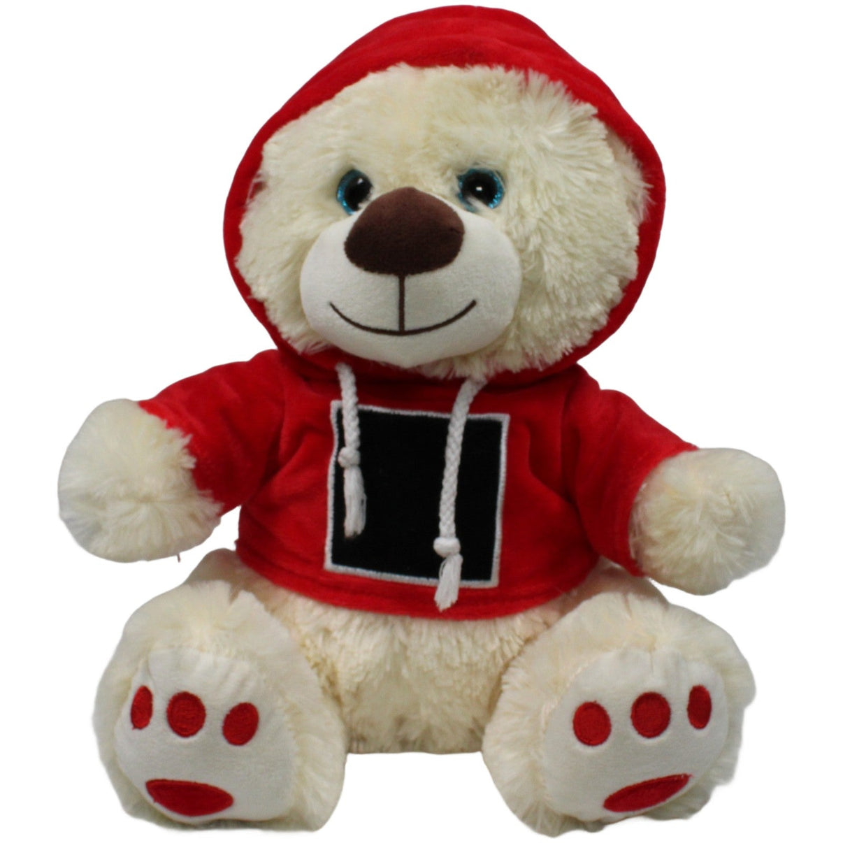 123000020241 Krüger & Gregoriades Teddy mit Glitzeraugen & Pulli "Viereck" Kuscheltier Kumpel Leo 30cm Beige ebay - 20 - stofftiere