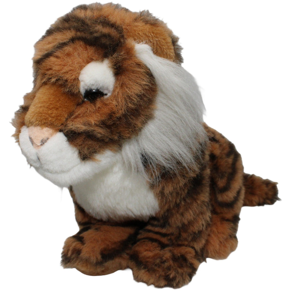 123000020399 Förster & Vachenauer Frosch und Freunde, großer sitzender Tiger Kuscheltier Kumpel Leo 35cm _Vintage_ Braun