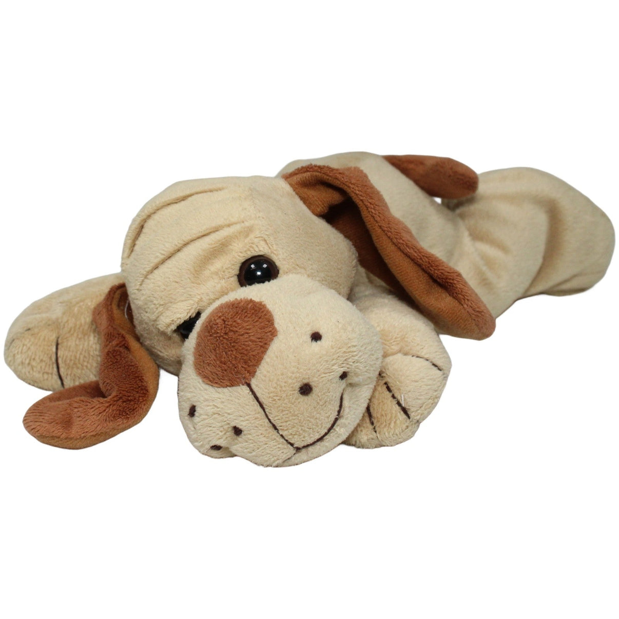 123000020442 Unbekannt Süßer liegender Hund, beige Kuscheltier Kumpel Leo 33cm Beige Braun