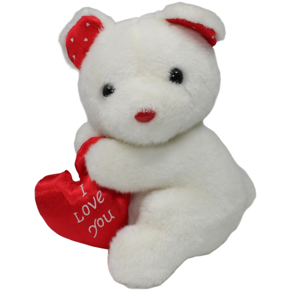 123000020452 Unbekannt Weißer Teddybär mit Herz "I love you" Kuscheltier Kumpel Leo 25cm _Valentinstag ❤️_ ebay - stofftiere