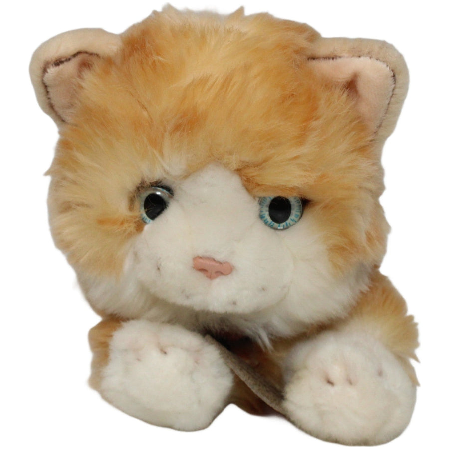 Liegende Katze Tabatha, orange-weiß