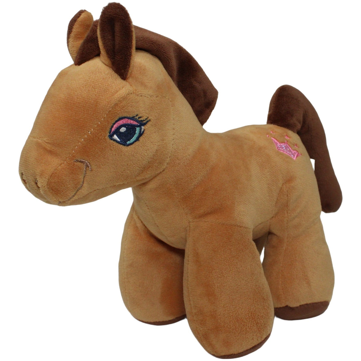 123000020516 TEDI Kuschelfreund, Pferd mit rosa Krone Kuscheltier Kumpel Leo 28cm Braun ebay - 20 - stofftiere