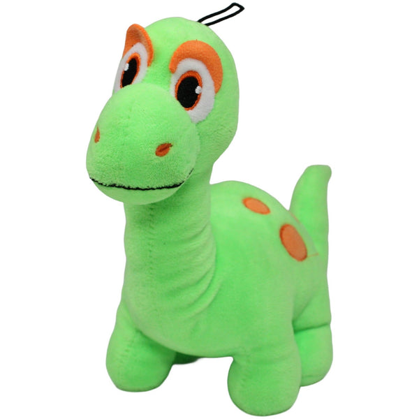 Hellgrüner Dinosaurier mit langem Hals