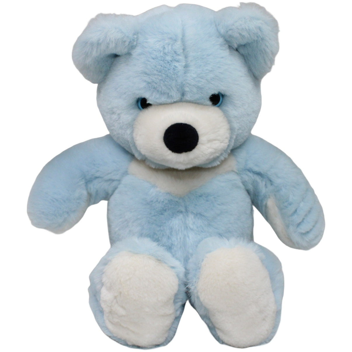 123000020595 PLÜTI nova XL Teddybär, hellblau Kuscheltier Kumpel Leo 53cm _Vintage_ Blau