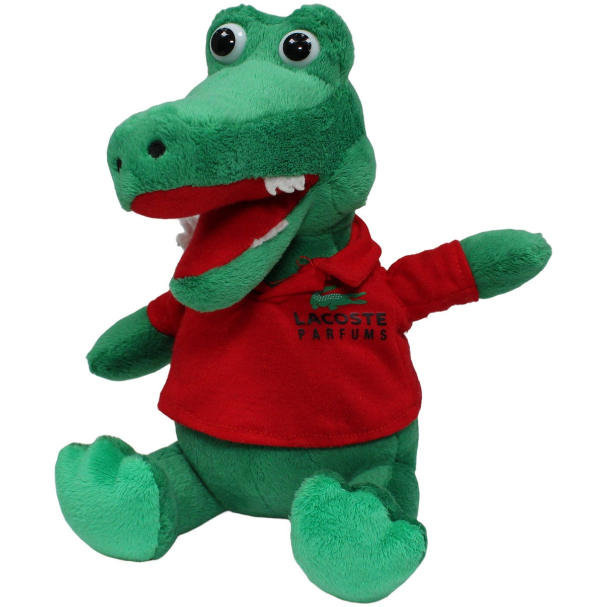 123000020613 Unbekannt Sitzendes Krokodil mit rotem Polohemd "LACOSTE PARFUMS" Kuscheltier Kumpel Leo 25cm Alligator ebay - 20 - stofftiere