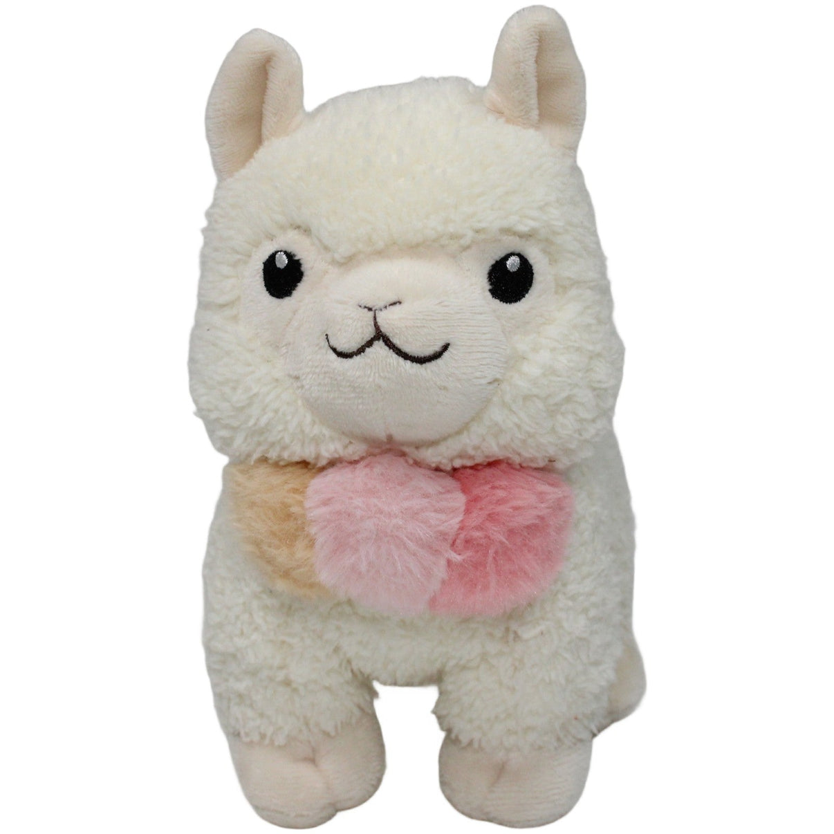 123000020638 Cyrillus Paris Weißes Lama mit bunten Bollen Kuscheltier Kumpel Leo 17cm Alpaka ebay - stofftiere