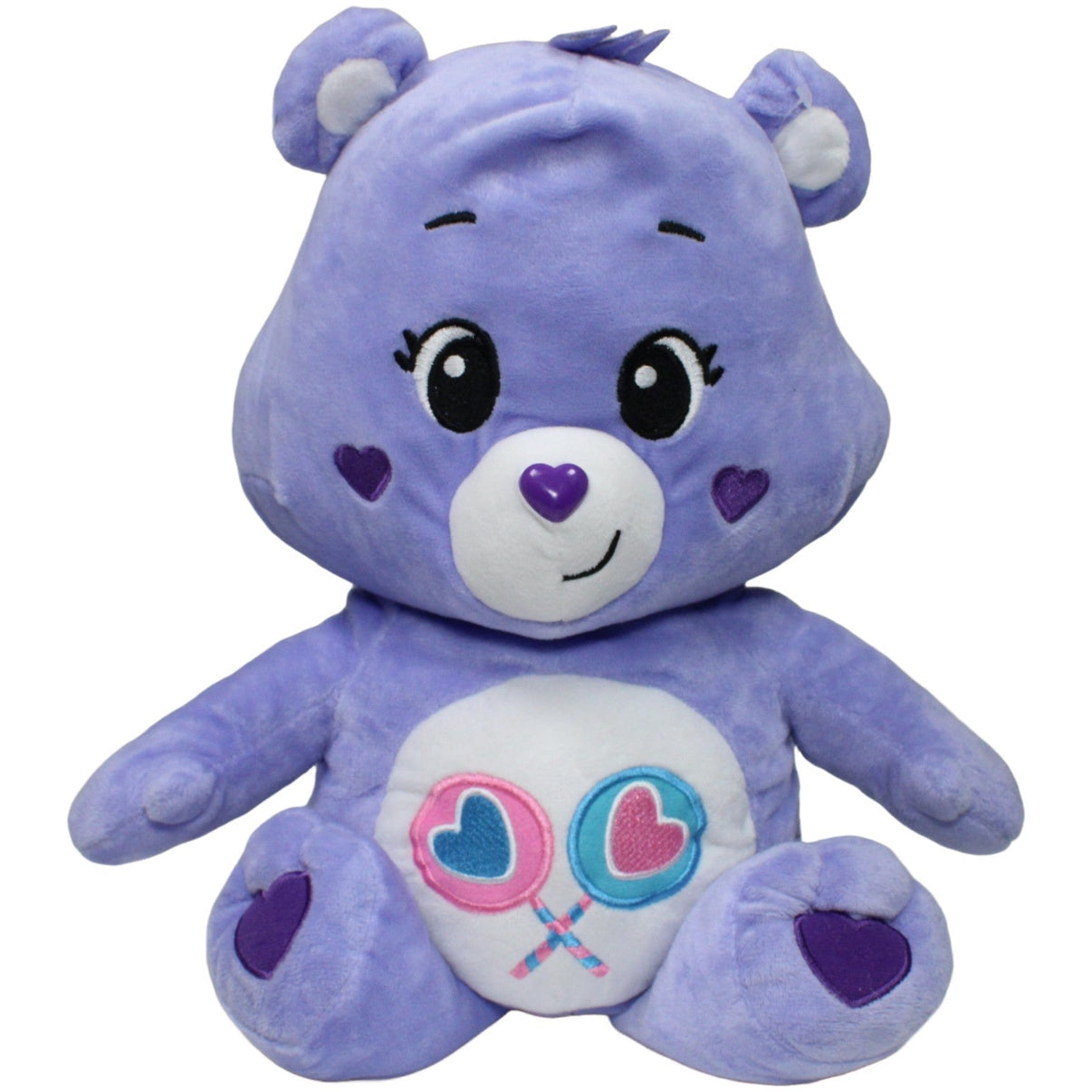 123000020681 Landahl & Baumann Care Bears, lila XL Share - Bear aus Die Glücksbärchis Kuscheltier Kumpel Leo 2023 50cm Bär