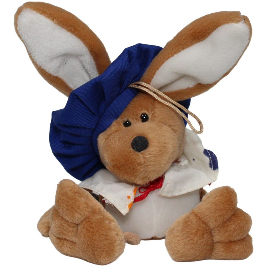 Maler Hase mit Baskenmütze