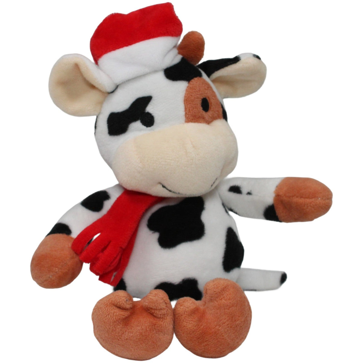 123000020705 Wergona Schokoladen LIDL, Weihnachtliche Kuh mit Mütze & Schal Kuscheltier Kumpel Leo 22cm Beige ebay - 20 - stofftiere