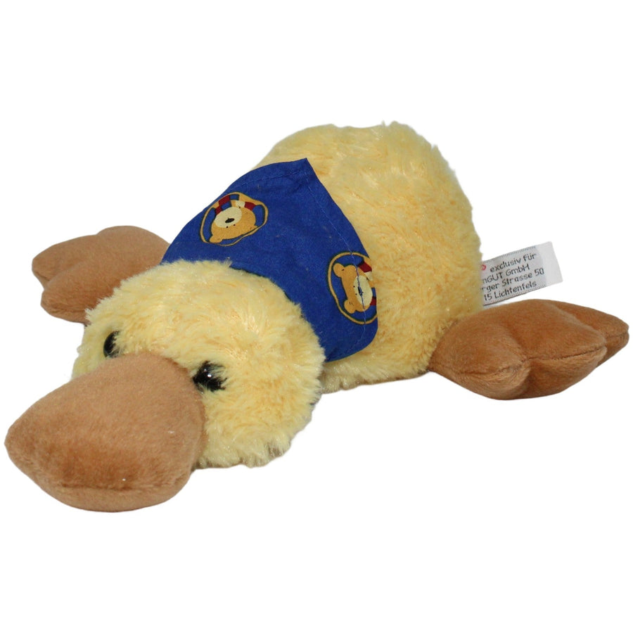 wohnGUT, gelbe Ente mit Teddy Halstuch