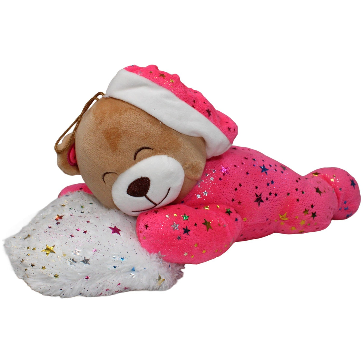 123000020726 FLOTI Flos Toys, pinker schlafender XL Teddy mit Glitzersternen Kuscheltier Kumpel Leo 42cm Braun ebay - 20 - stofftiere