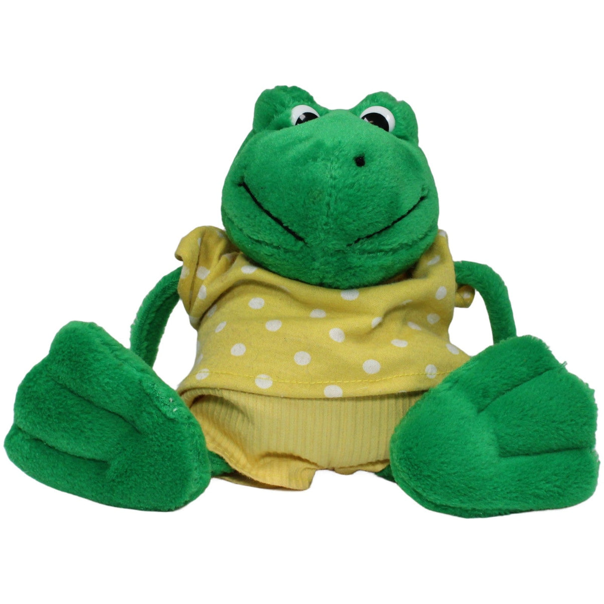 123000020742 NICI Schlenker Frosch mit gelber Hose & Shirt Kuscheltier Kumpel Leo 22cm _Vintage_ ebay - 20 - stofftiere