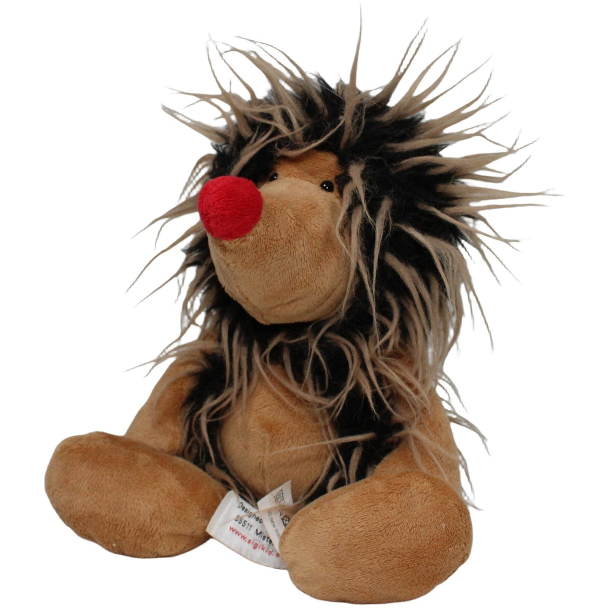 123000020766 Sigikid Igel mit roter Nase Kuscheltier Kumpel Leo 27cm Beige Braun