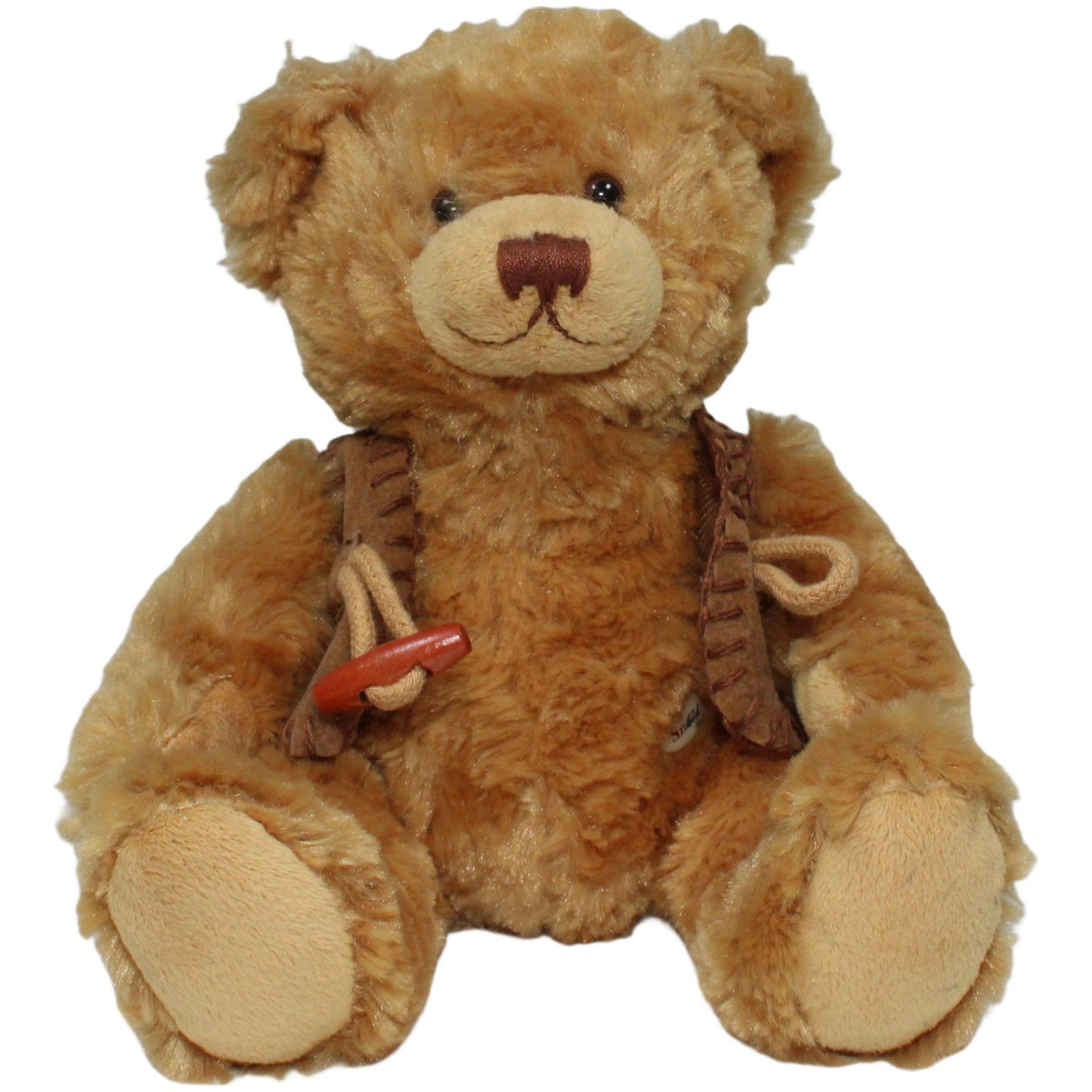 123000020812 Sunkid Brauner Teddybär mit brauner Weste Kuscheltier Kumpel Leo 25cm _Vintage_ Beige