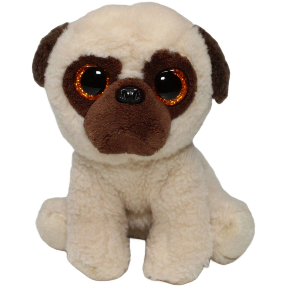 123000020848 Out of the blue Süßer Mops mit Glitzer-Augen Kuscheltier Kumpel Leo 17cm Beige Braun