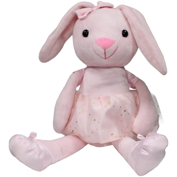 Kuschelfreund, XL rosa Hase mit Sternenkleid
