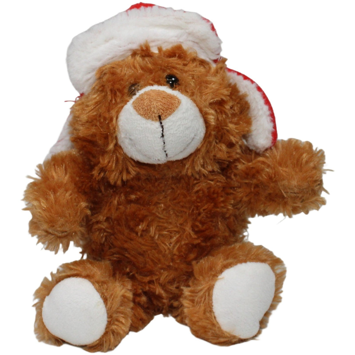 123000020855 Windel Teddy mit winterlicher Mütze Kuscheltier Kumpel Leo 27cm Braun ebay - stofftiere