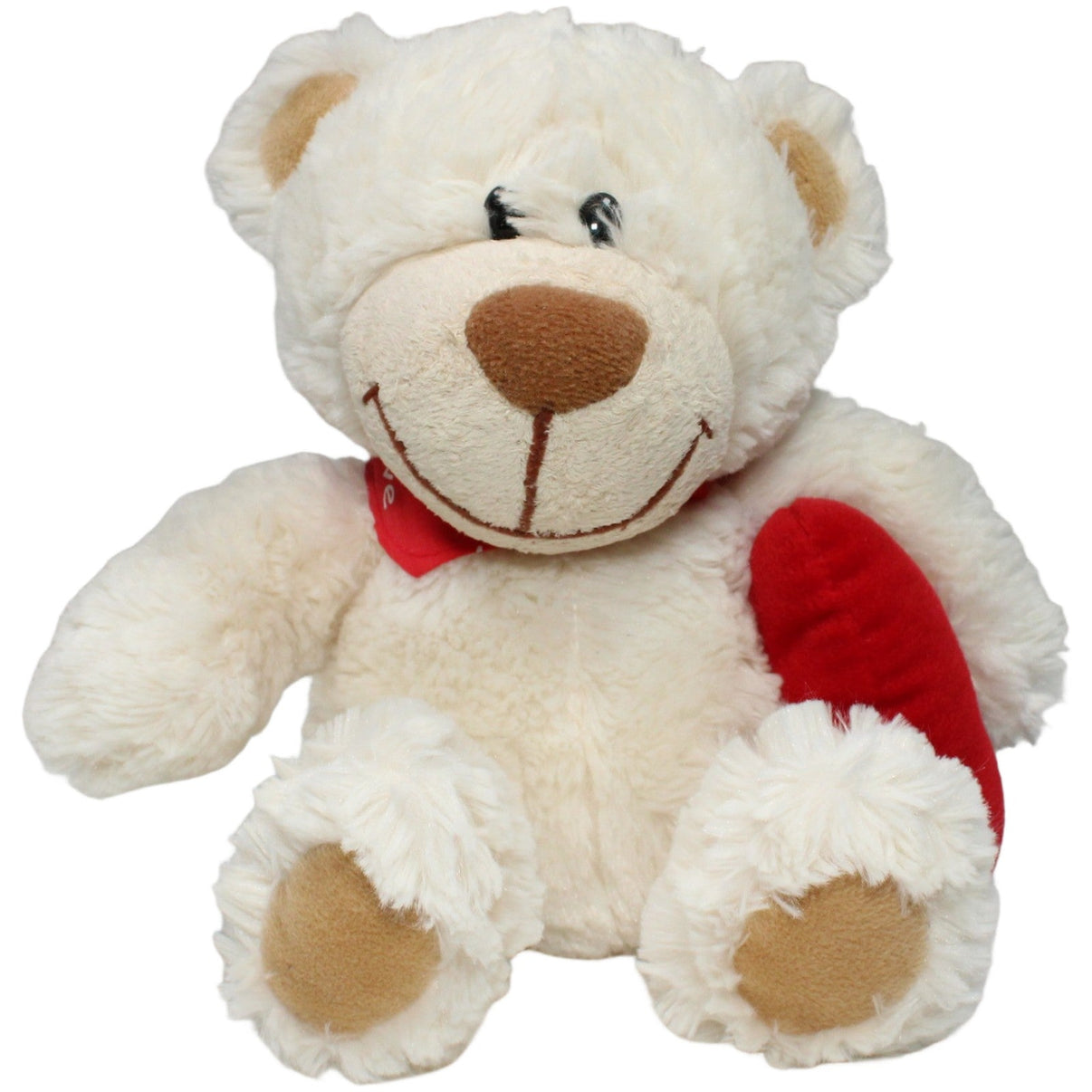 123000020870 Erfurth High Quality Toys te, weißer Schlenker Teddy mit Herz unterm Arm Kuscheltier Kumpel Leo 30cm Beige ebay - stofftiere