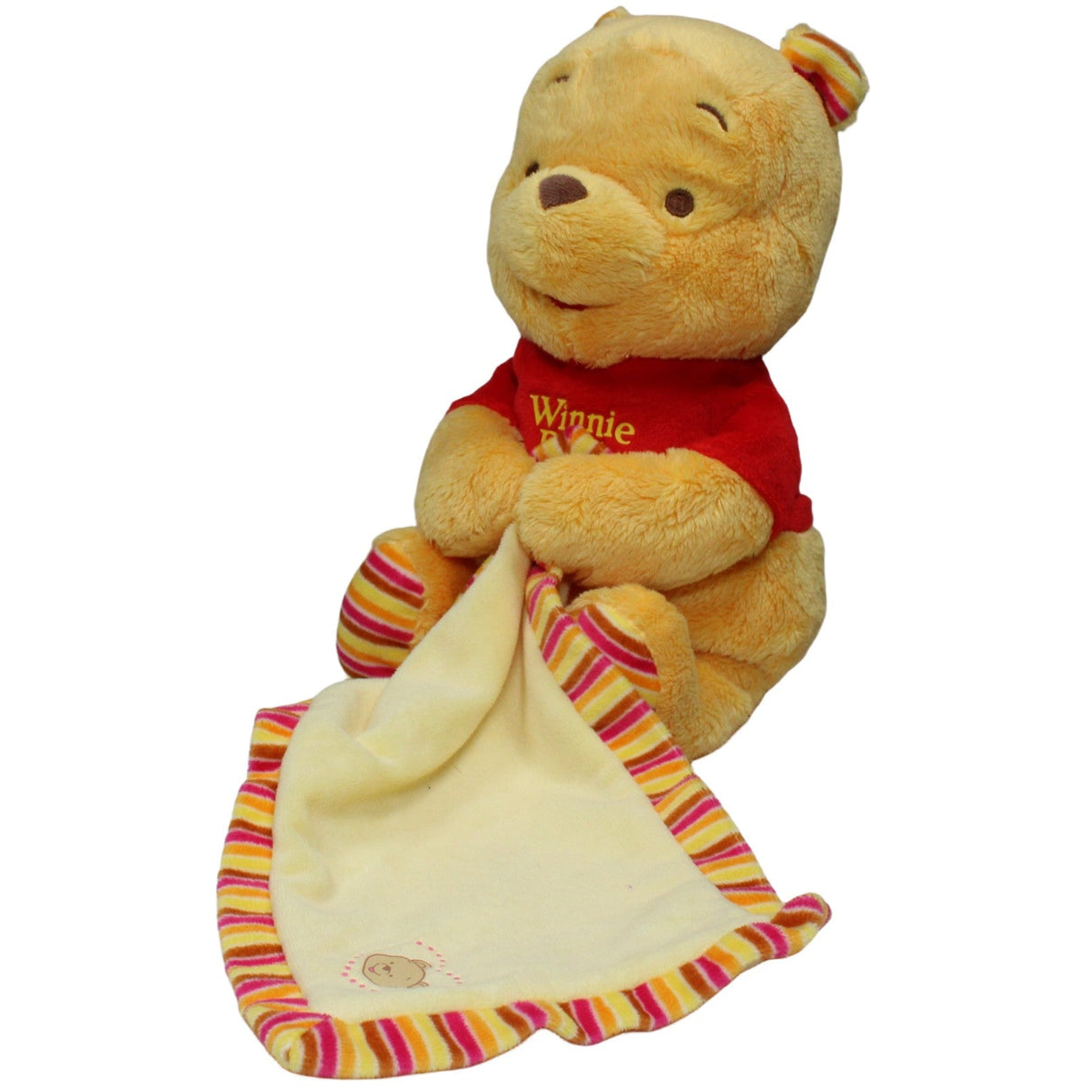 123000020875 Nicotoy Disney Winnie Puuh mit Schmusedecke Kuscheltier Kumpel Leo 28cm Bär Charakter