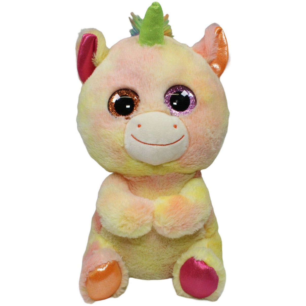 123000020898 Sunkid Großes Einhorn mit Glitzeraugen & bunter Mähne, sitzend Kuscheltier Kumpel Leo 35cm ebay - 20 - stofftiere Einhorn