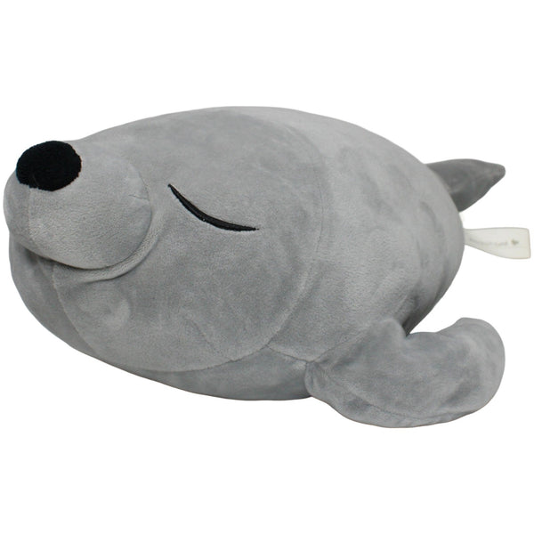 Kuschelfreund, schlafende XL Squishy Robbe