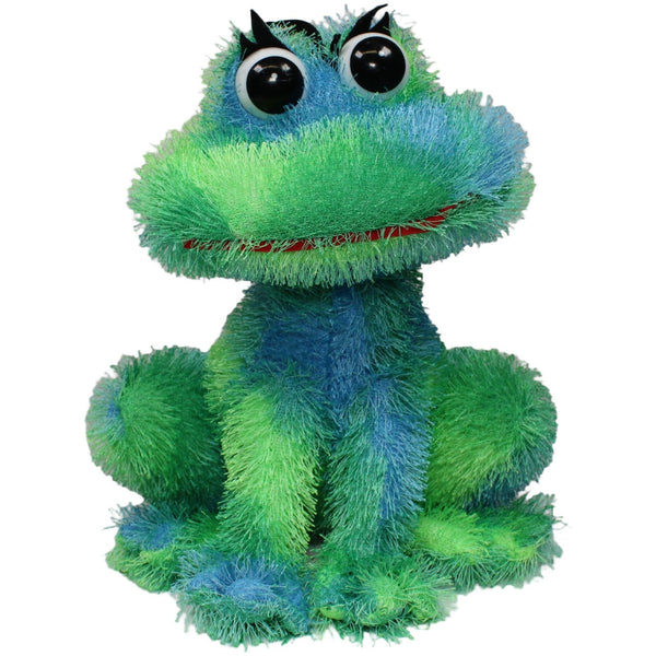 Zotteliger Frosch mit großen Augen