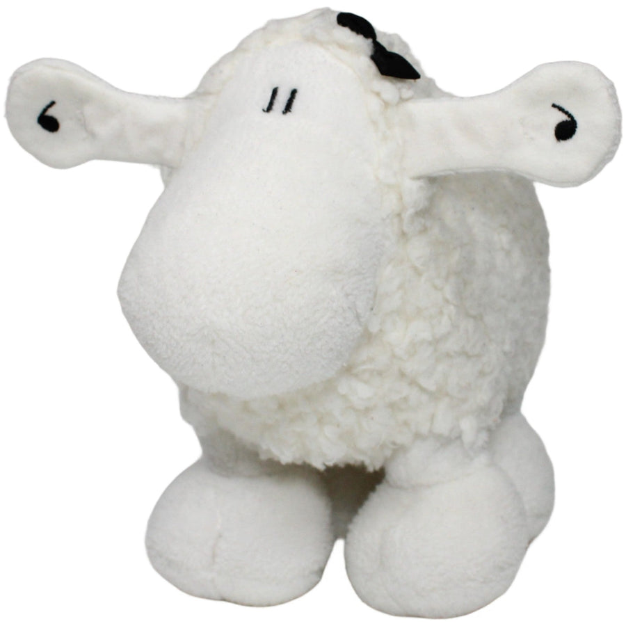 Sheepworld, weißes Schaf mit schwarzer Schleife