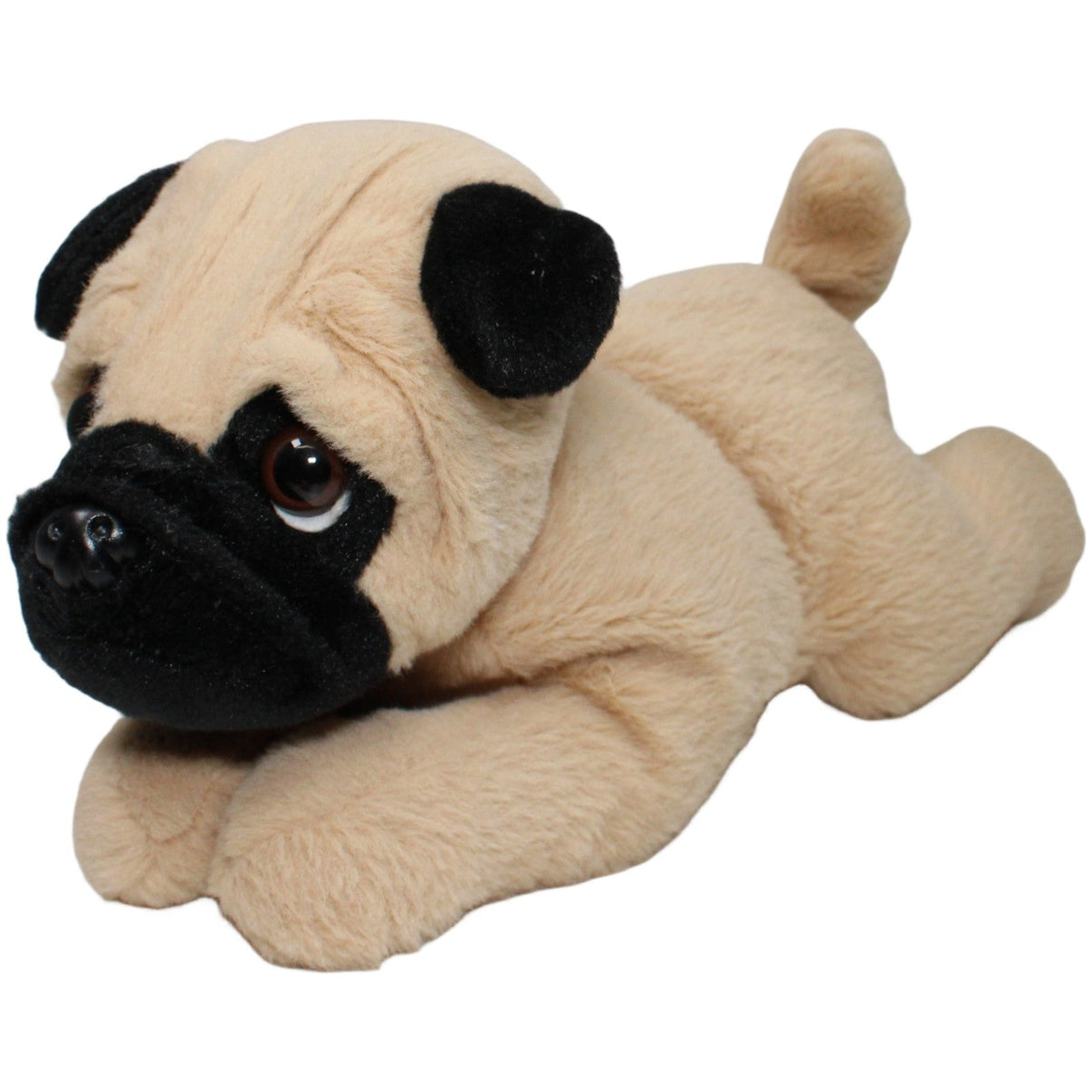 123000021015 Landahl & Baumann Süßer Mops, liegend Kuscheltier Kumpel Leo 30cm Beige Braun