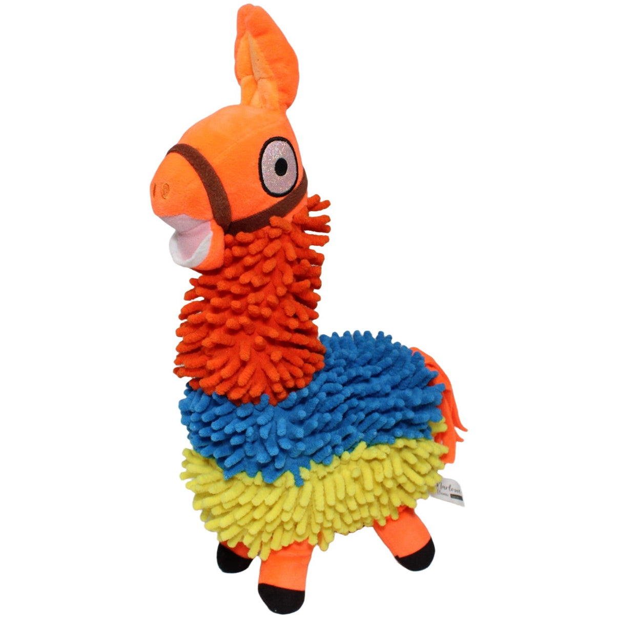 123000021034 Whitehouse Leisure Marlowe das Lama (Serie 2) aus Fortnite, groß Kuscheltier Kumpel Leo 38cm Alpaka Blau