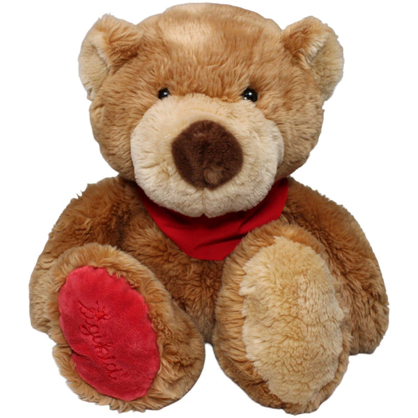 XXL Teddybär mit rotem Halstuch